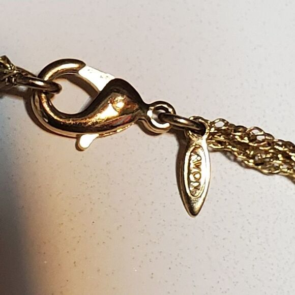 Avon Gold Tone & Faux Pearl Multilayer Necklace - Picture 5 of 5